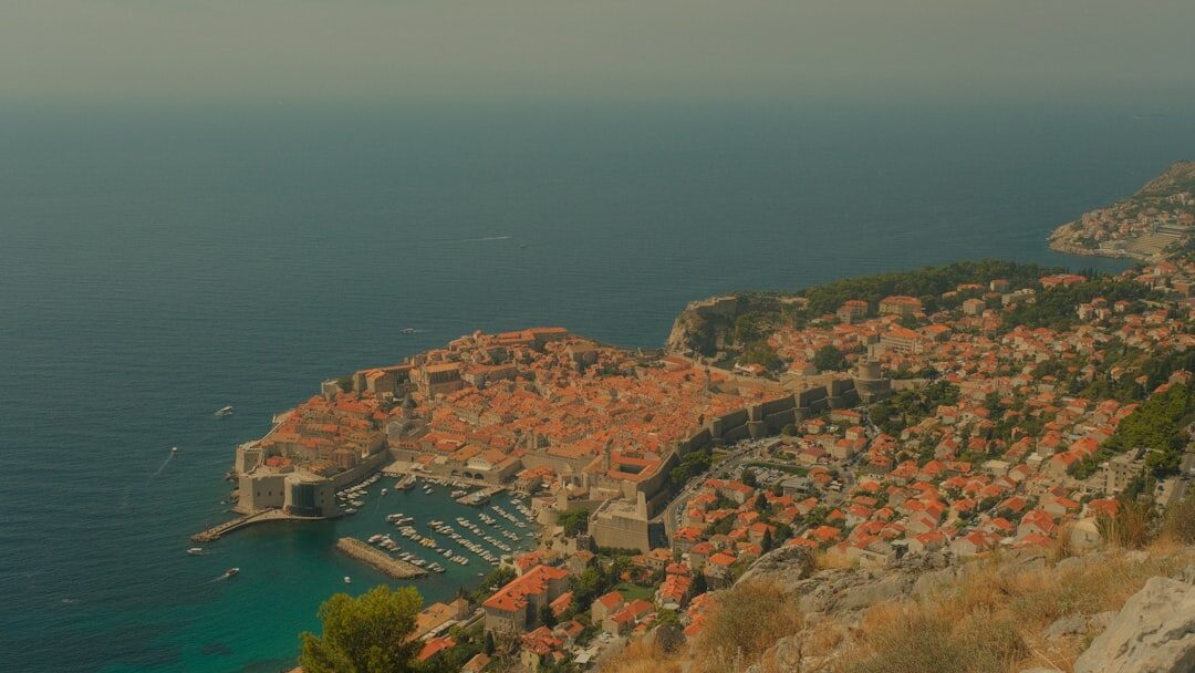 Dubrovnik city walls overlooking the Adriatic sea