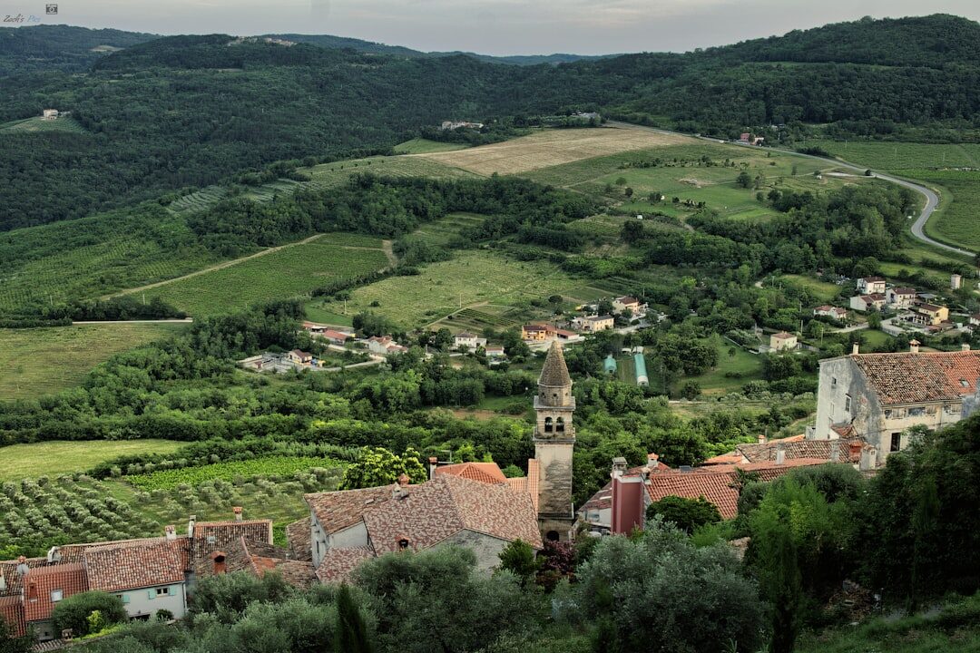 Hilltop village guide cover photo in Istria region