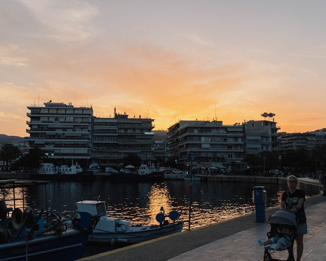 Split Riva waterfront promenade in early morning light
