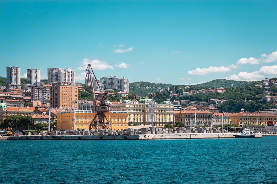 Rijeka waterfront with the Korzo pedestrian street