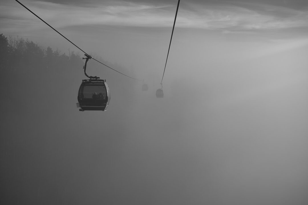 Funicular car climbing the hill to Zagreb Upper Town